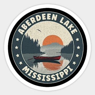 Aberdeen Lake Mississippi Sunset Sticker